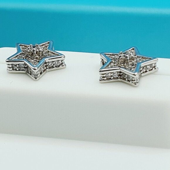 925 Sterling Silver CZ Beautiful Earrings for Women, 1USPAR4205 - Picture 10 of 10